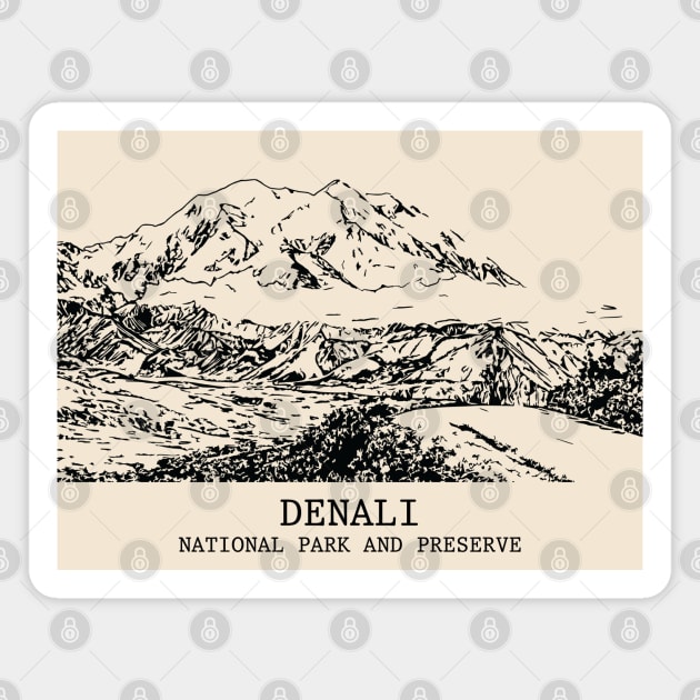 Denali National Park and Preserve Magnet by Lakeric